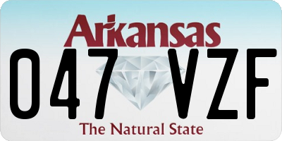AR license plate 047VZF