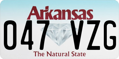 AR license plate 047VZG