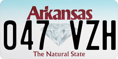 AR license plate 047VZH