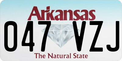 AR license plate 047VZJ