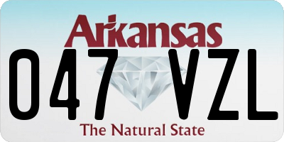 AR license plate 047VZL