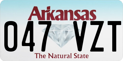 AR license plate 047VZT