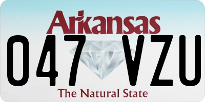 AR license plate 047VZU