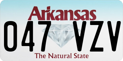 AR license plate 047VZV