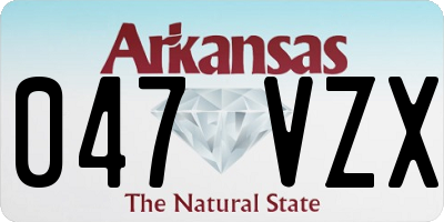 AR license plate 047VZX