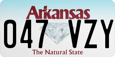 AR license plate 047VZY