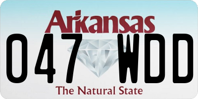 AR license plate 047WDD