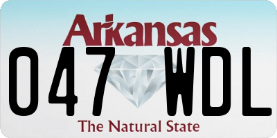 AR license plate 047WDL