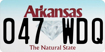 AR license plate 047WDQ