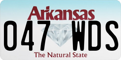 AR license plate 047WDS