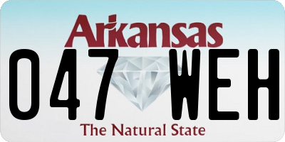 AR license plate 047WEH