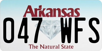 AR license plate 047WFS