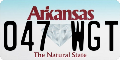 AR license plate 047WGT