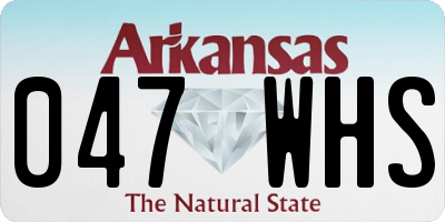 AR license plate 047WHS
