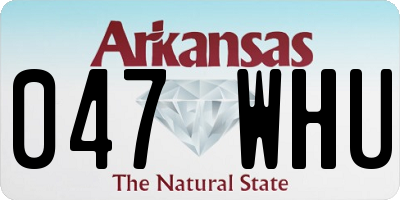 AR license plate 047WHU