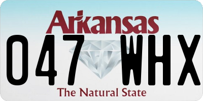 AR license plate 047WHX