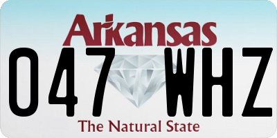 AR license plate 047WHZ