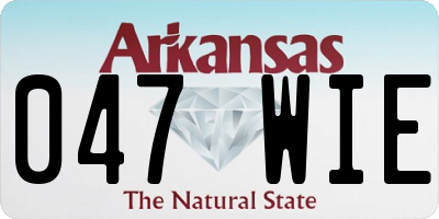 AR license plate 047WIE