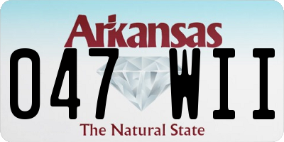 AR license plate 047WII