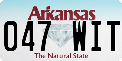AR license plate 047WIT