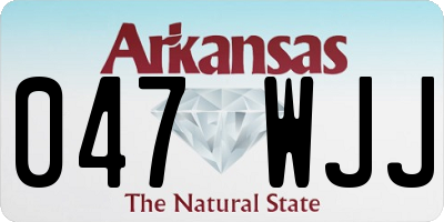 AR license plate 047WJJ