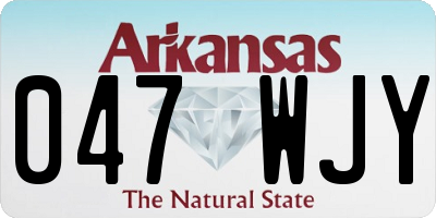 AR license plate 047WJY