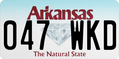 AR license plate 047WKD