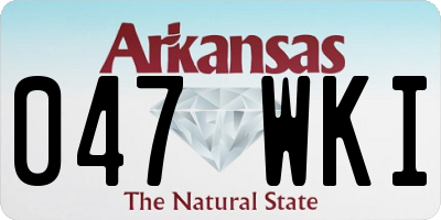 AR license plate 047WKI
