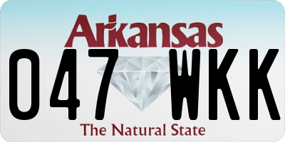 AR license plate 047WKK