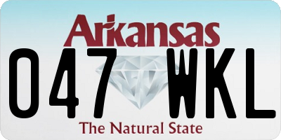 AR license plate 047WKL