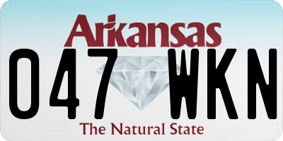 AR license plate 047WKN