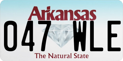 AR license plate 047WLE