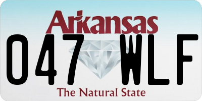 AR license plate 047WLF