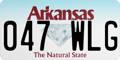 AR license plate 047WLG