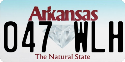 AR license plate 047WLH