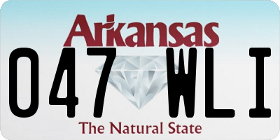 AR license plate 047WLI