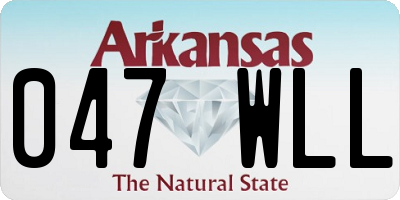 AR license plate 047WLL
