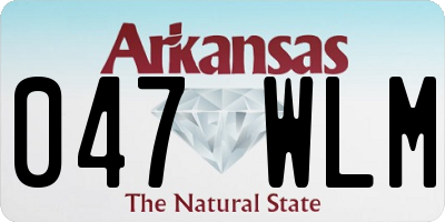 AR license plate 047WLM
