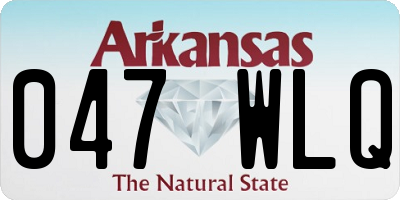AR license plate 047WLQ