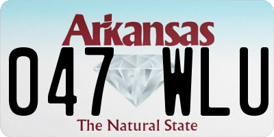 AR license plate 047WLU