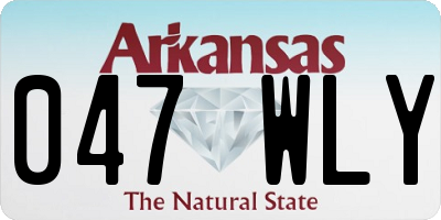 AR license plate 047WLY