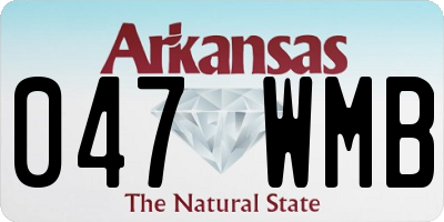 AR license plate 047WMB