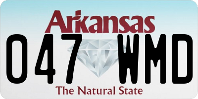 AR license plate 047WMD