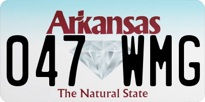 AR license plate 047WMG