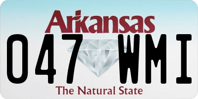 AR license plate 047WMI