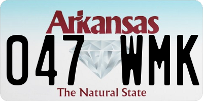 AR license plate 047WMK