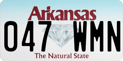 AR license plate 047WMN