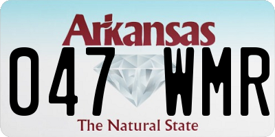 AR license plate 047WMR