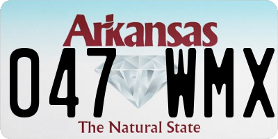 AR license plate 047WMX