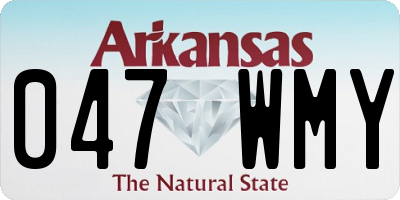 AR license plate 047WMY
